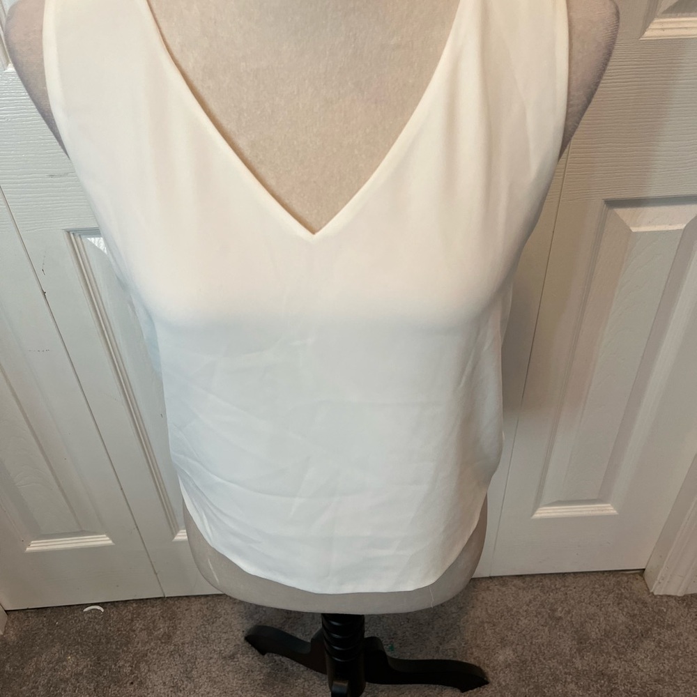 Babaton from Aritizia size S Elegant White Sleeveless Top - Picture 13 of 15